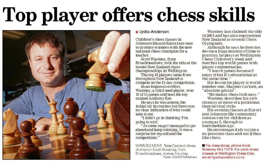 Newspaper Clipping of an Article About Scott